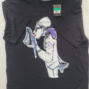 Retro Air Jordan Nike Retro Icy Soles Lick Concord Graphic t-shirt NEW